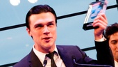 Death of a Salesman star Finn Wittrock proudly accepts the award for Favorite Play Revival.