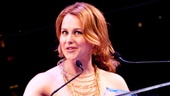 Wicked star Chandra Lee Schwartz (a.k.a. “Glinda Number 10”) proudly accepts the award for Favorite Long-Running Show.