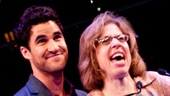 Darren Criss and Jackie Hoffman get cozy onstage as they present the award for Favorite New Musical.