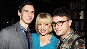 Cory Michael Smith enjoys his opening with actress Ari Graynor and director Trip Cullman.