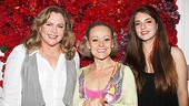 Kathleen Turner and her daughter Rachel Ann Weiss bookend Bennett for one final backstage shot. Check out the show celebrities can't stop talking about, End of the Rainbow.