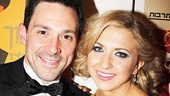 Hot, young winners Steve Kazee and Nina Arianda show off their shiny new Tony Awards.