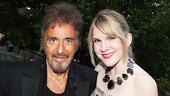 Al Pacino enjoys a Central Park reunion with his Merchant of Venice co-star Lily Rabe.