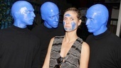 Blue Man Group – Heidi Klum Visit – Blue Men – Heidi Klum