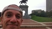 Mark meets another historical figure on his excursion—Sam Houston. The statue of the man who gave the city its name is located in Hermann Park.