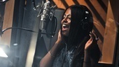 Leading lady Adrienne Warren lets loose inside the recording studio.