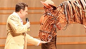 Broadway Across America's Bob Bucci gets up close and personal with Joey, the puppet at the center of War Horse.