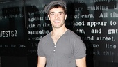 Corey Cott can’t help but beam from ear to ear after his first official performance as Jack Kelly in Newsies.