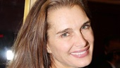 TV, film and stage actress Brooke Shields has a big smile for opening night.