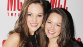 Check out these beauties! Cinderella star Laura Osnes catches up with Newsies’ Laurie Veldheer.