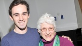 My Name is Asher Lev title star Ari Brand poses with Adena Potok, widow of novelist Chaim Potok.