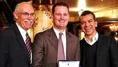 Pittsburgh Mayor Luke Ravenstahl, along with Pittsburgh Cultural Trust CEO Kevin McMahon, proclaims January 1, 2013, Flashdance Day. Director Sergio Trujillo could not be more proud.