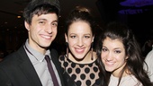 Jessie Mueller shares an op with Into the Woods castmates Gideon Glick and Sarah Stiles.
