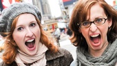 Erin and Jessica head to Times Square to hang out and check out the tourists.