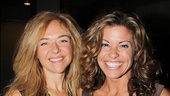 Lovely Broadway vets Rachel Bay Jones (Hair) and Rachelle Rak (a headliner in the upcoming tour of Flashdance) smile for our camera.