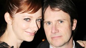 Judy Greer and Josh Hamilton pause for a photo during the opening night party at Gotham Hall.