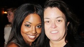 The divine Rosie O’Donnell gets chummy with Adrienne Warren, who plays Bring It On’s domineering diva Danielle.