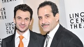 Michael Aronov (Siggie) is thrilled to share the opening night celebrations with leading man Tony Shalhoub (Mr. Bonaparte). 