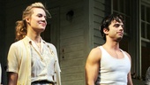 Picnic’s sultry stars Maggie Grace and Sebastian Stan take their big opening night bow.