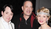 What a Lucky Guy! After seeing the lighthearted Gershwin tuner, Tom Hanks meets Nice Work If You Can Get It stars Matthew Broderick and Kelli O’Hara.
