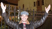 Andrus mimics the pose of the statue at St. Louis Cathedral, affectionately nicknamed by locals as “Touchdown Jesus.”