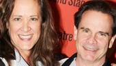 Karen Ziemba and Peter Scolari, who starred together in Ziegfeld Follies of 1936, catch up at Lucky Strike.