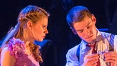 Celia Keenan-Bolger as Laura and Brian J. Smith as the Gentleman Caller in Glass Menagerie.