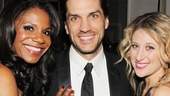 Audra McDonald and Will Swenson welcome their pal (and Swenson’s former Hair co-star) Caissie Levy to the gala.