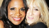 Audra McDonald gets a huge hug from her pal, Other Desert Cities alum Judith Light.