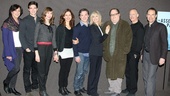 The family's all here! Lynne Meadow, Jake Silbermann, Lauren Blumenfeld, Jessica Hecht, Jeremy Shamos, Judith Light, Richard Greenberg, Mark Blum and Jonathan Walker come together for a final photo. See The Assembled Parties at the Broadway's Friedman Theatre beginning March 21.