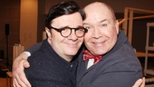 The Nance’s Tony-winning star (Lane) and director (O’Brien) share an embrace. 
