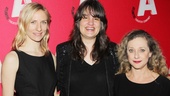 The Lying Lesson director Pam MacKinnon hits the red carpet surrounded by her fabulous stars, Mickey Sumner and Carol Kane.
