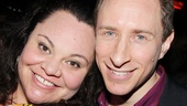 Keala Settle relaxes at the party with casting director Craig Burns, who gave Settle her first big break on the Hairspray national tour!