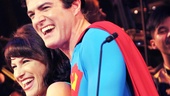 Jenny Powers and Edward Watts step forward for their final bow as Lois Lane and her high-flying love, Superman.