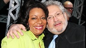 The fabulous LaVon Fisher-Wilson (who plays Medda) joins the musical’s equally fabulous scribe Harvey Fierstein for a snapshot.