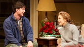 Jake Silbermann as Tim and Jessica Hecht as Julie in The Assembled Parties.