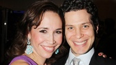 Andrea Burns receives some opening night love from her In the Heights director Thomas Kail. 