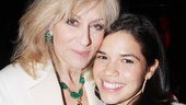 Judith Light embraces her former Ugly Betty co-star America Fererra. 