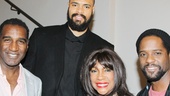 Bountiful has a star-studded fan club! Broadway vets Norm Lewis and Blair Underwood flank basketball player Tyson Chandler and singer Mary Wilson at the Stephen Sondheim Theatre.