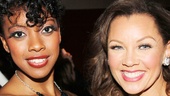 Bountiful stars Condola Rashad and Vanessa Williams hang out at the party.
