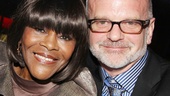 What a night! Cicely Tyson and Bountiful director Michael Wilson take a moment to relax at Copacabana. 

