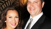 Vanessa Williams comes in close with her boyfriend, Jim Skrip, at the party.