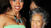 Condola Rashad takes a snapshot with Broadway vet Billie Allen.