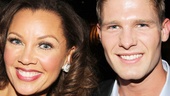 Vanessa Williams and model Jeff Tomsik strike a pose at the party.
