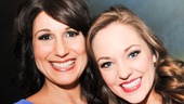 Look who's here: Another Best Actress hopeful, Cinderella star Laura Osnes, strikes a pose with Stephanie J. Block. Osnes knows a thing or two about the Tony nominee brunch—she was the subject of Broadway.com's photo feature last year!