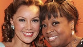 Vanessa Williams welcomes TV personality Star Jones behind the scenes of The Trip to Bountiful.
