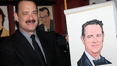 Tom Hanks’ Sardi’s portrait is a dead ringer for the two-time Academy Award winner and first-time Tony nominee.