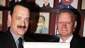 Sardi’s managing partner Max Klimavicius proudly welcomes uber-star Tom Hanks to the gallery of acting legends.