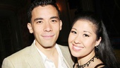 The Theatre World Award-winning stars of the Public Theater’s Here Lies Love, Conrad Ricamora and Ruthie Ann Miles, are lovely indeed!