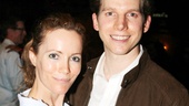 Leslie Mann snags a photo with Kinky Boots’ Tony nominated star Stark Sands.